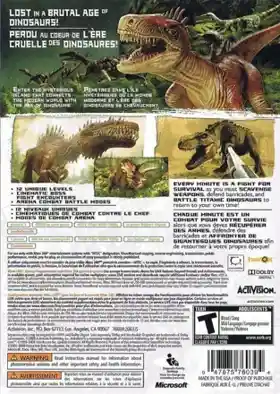 Jurassic The Hunted (USA) box cover back